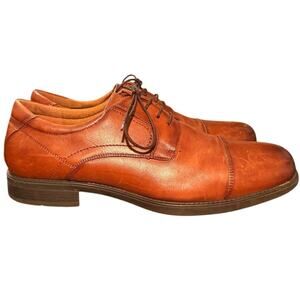 Florsheim Comfortech Ortholite Midtown Cap Toe Oxford Brown Leather Shoes 13D